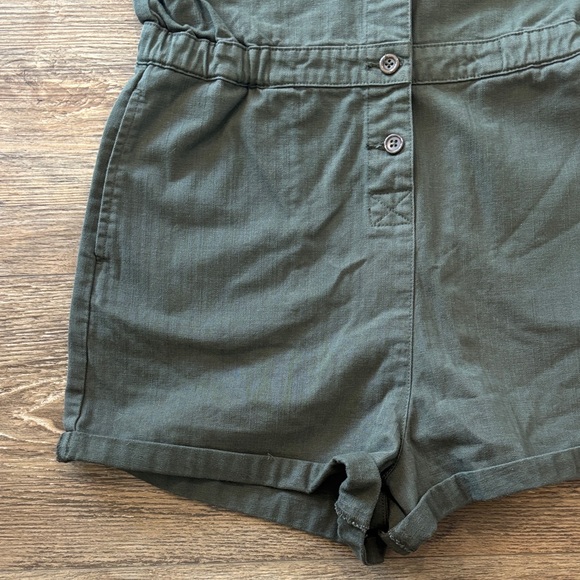 RVCA Conscious Rancher Utility Romper Jumper Women's Size Small 100% Cotton - Picture 7 of 16